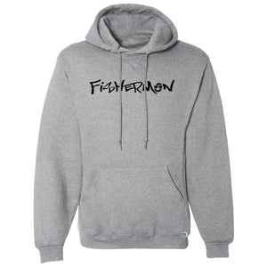 Fishermon Dri-Power Fleece Pullover Hoodie w/ Black Logo