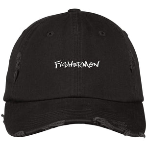 Fishermon Distressed Dad Cap