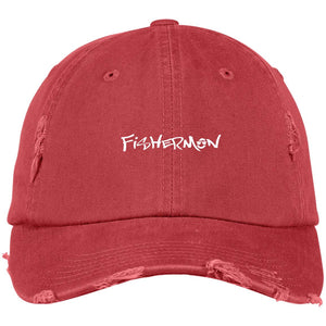 Fishermon Distressed Dad Cap