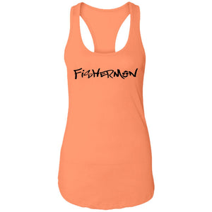 Fishermon Ideal Racerback Tank w/ Black Logo