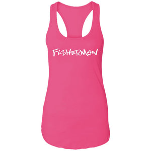 Fishermon Ideal Racerback Tank W/ White Logo