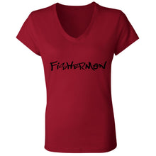 Load image into Gallery viewer, Fishermon Jersey V-Neck T-Shirt
