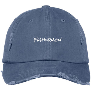 Fishermon Distressed Dad Cap