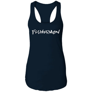 Fishermon Ideal Racerback Tank W/ White Logo