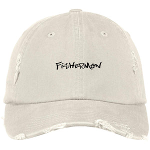 Fishermon Distressed Dad Cap