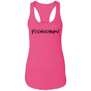 Fishermon Ideal Racerback Tank w/ Black Logo