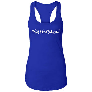 Fishermon Ideal Racerback Tank W/ White Logo