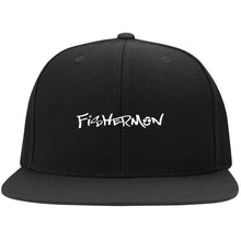 Load image into Gallery viewer, Fishermon Flat Bill High-Profile Snapback Hat
