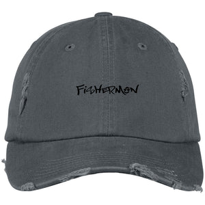 Fishermon Distressed Dad Cap