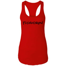 Load image into Gallery viewer, Fishermon Ideal Racerback Tank w/ Black Logo
