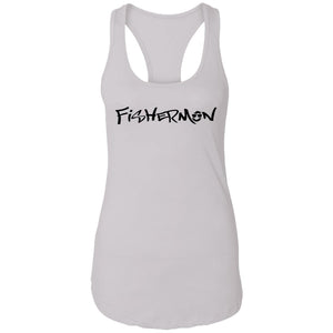 Fishermon Ideal Racerback Tank w/ Black Logo