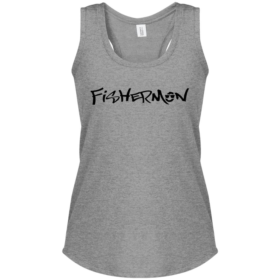 Fishermon Perfect Tri Racerback Tank