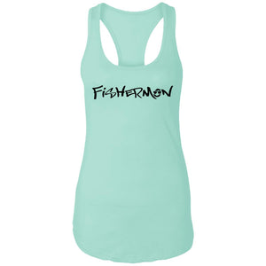 Fishermon Ideal Racerback Tank w/ Black Logo