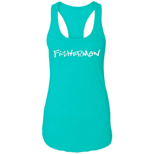 Fishermon Ideal Racerback Tank W/ White Logo